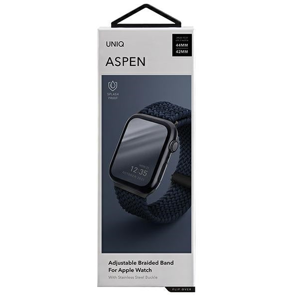 Uniq Aspen Strimlet rem til Apple Watch 1/2/3/4/5/6/7/8/SE/SE2 44/42/45 mm - blå