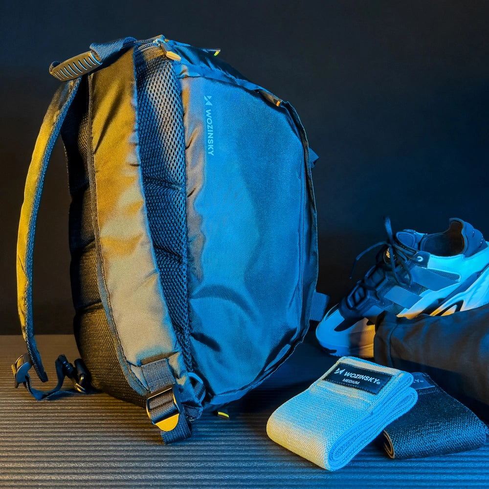 Wozinsky Travel Sports Bag Bag Bag Bag Hand Luggage Bag 40x20x25 cm for Airplane Black (WSB-B01)