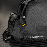 Wozinsky Travel Sports Bag Bag Bag Bag Hand Luggage Bag 40x20x25 cm for Airplane Black (WSB-B01)
