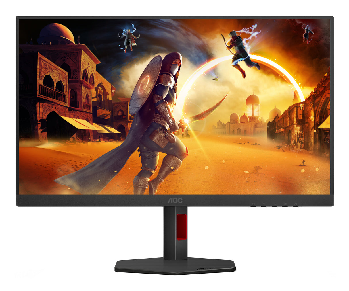 AOC G4 Q27G4ZR computerskærm 68,6 cm (27") 2560 x 1440 pixel Quad HD LED Sort, Rød