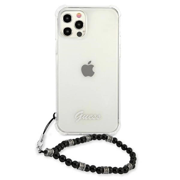 Guess GUHCP12MKPSBK iPhone 12/12 Pro 6.1" Transparent hardcase Black Pearl