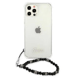 Guess GUHCP12MKPSBK iPhone 12/12 Pro 6.1" Transparent hardcase Black Pearl
