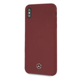 Mercedes Silicone Line Case for iPhone Xs Max - Red