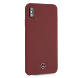 Mercedes Silicone Line Case for iPhone Xs Max - Red