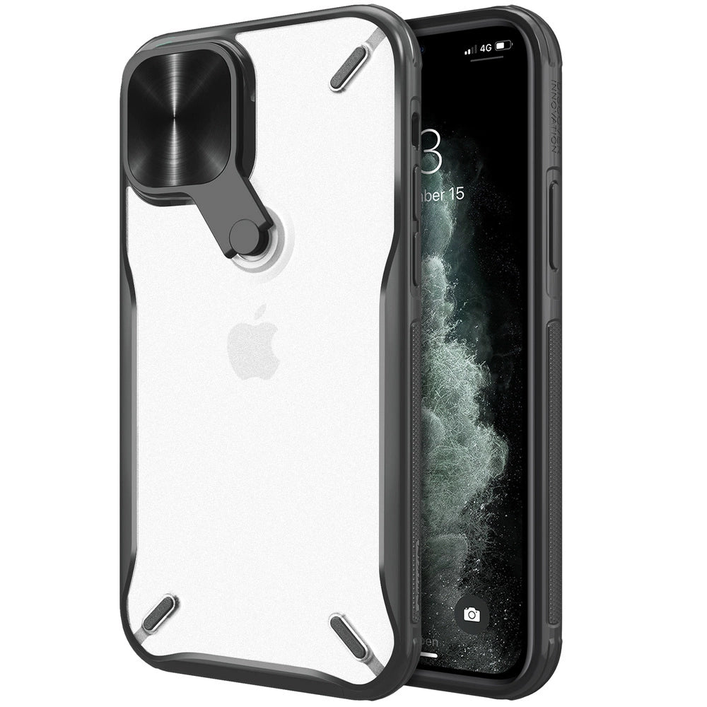 Nillkin Cyclops Case holdbar kuffert med kameraomslag og sammenklappelig stand til iPhone 13 Pro Max sort