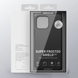 Nillkin Super Frosted Shield forstærket æske, cover til iPhone 13 Pro, blå