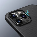 Nillkin Super Frosted Shield forstærket æske, cover til iPhone 13 Pro Max, blå