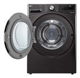 LG RH18U8JVCW tørretumbler Fritstående Front-læsning 18 kg Sort