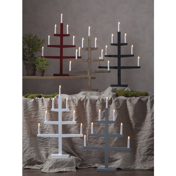 Star Trading Rut 7 arm rød adventsstage
