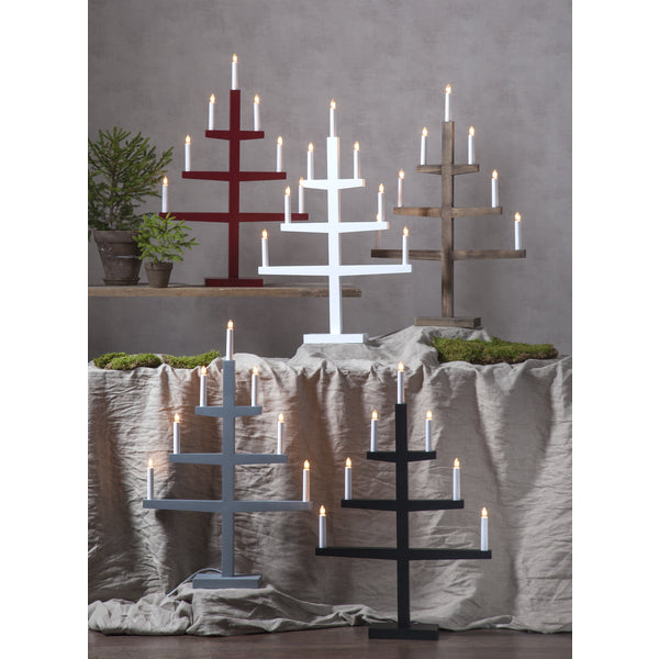 Star Trading Rut 7 arm rød adventsstage