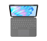 Logitech Combo Touch QWERTY Dansk, Finsk, Norsk, Svensk Smart Connector Grå