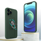 Ring Case silikonhylster med fingerhåndtag og stativ til iPhone 13 Pro lyserød