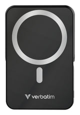 Verbatim Charge 'n' Go Magnetic Wireless Lithium polymer (LiPo) 10000 mAh Trådløs opladning Sort