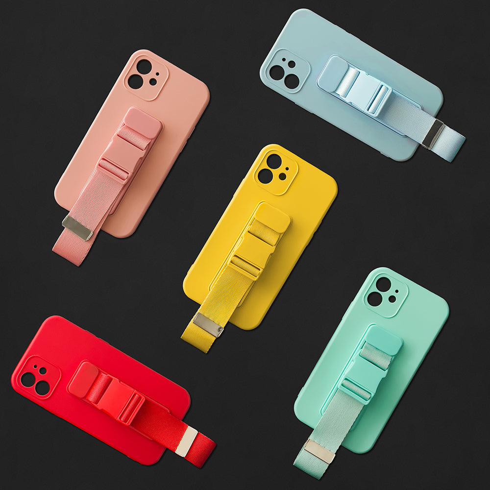 Rope case gel case med en kæde lanyard taske lanyard iPhone 12 Pro gul