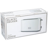 Black+Decker Brødrister 1000 W Hvid