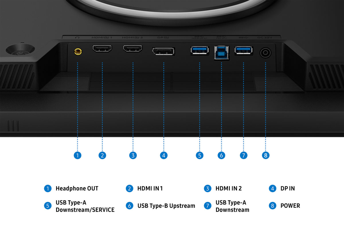 Samsung G80HS computerskærm 81,3 cm (32") 6144 x 3456 pixel 6K Ultra HD LCD Sort