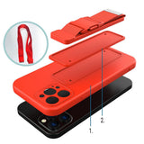 Rope case gel case med en lanyard kæde taske lanyard Samsung Galaxy A12 blå