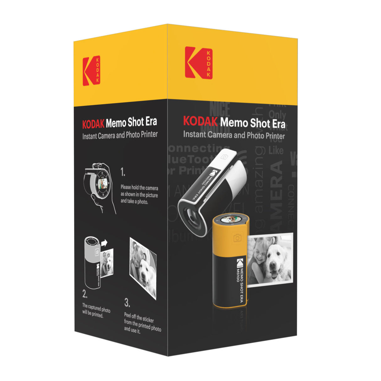 Kodak Instant Camera Memo Shot Ms100 Yellow