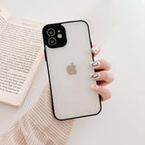 Milky Case silikone fleksibelt gennemsigtigt etui til Samsung Galaxy A72 4G sort