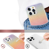 Kingxbar Travel Series luksuriøse elegante tilfælde til iPhone 13 Pro orange (Sunset)