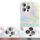 Kingxbar Shell Series luksuriøst elegant telefonfoder til iPhone 13 Pro perleblå