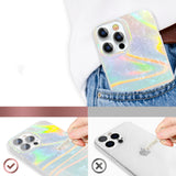 Kingxbar Shell Series luksuriøst elegant telefonfoder til iPhone 13 Pro perleblå