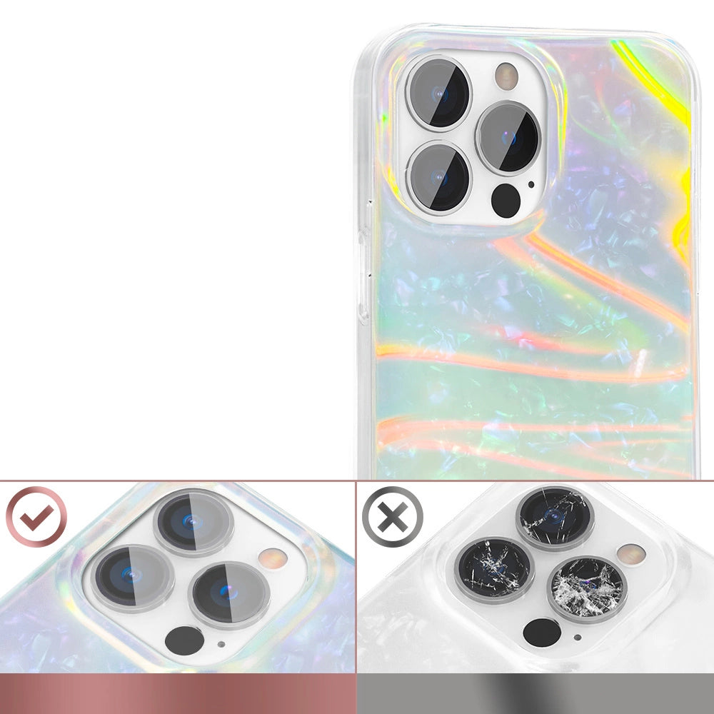 Kingxbar Shell Series luksuriøse elegante telefonfoder til iPhone 13 Pro perlemynte