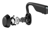 Shokz OpenMove bone conduction open-ear headphones grey