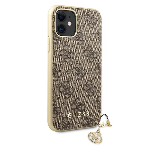 Guess GUHCN61GF4GBR iPhone 11 6.1" / Xr brun/brun hard case 4G Charms Collection