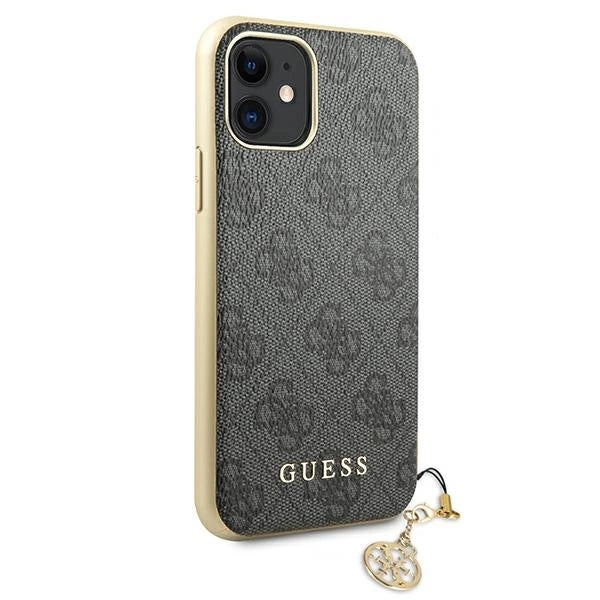 Guess GUHCN61GF4GGR iPhone 11 6.1" / Xr grå/grå hard case 4G Charms Collection