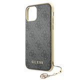 Guess GUHCN61GF4GGR iPhone 11 6.1" / Xr grå/grå hard case 4G Charms Collection