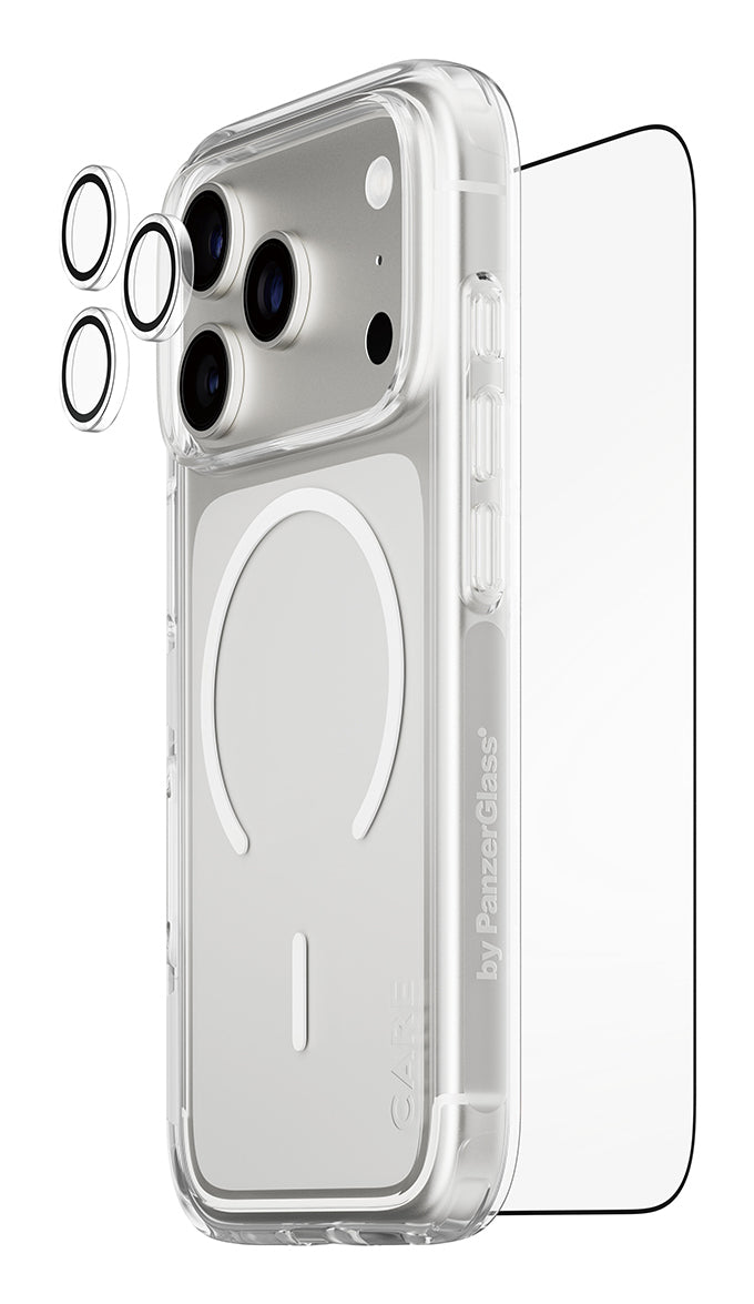 PanzerGlass ® | CARE by ® 3-in-1 Explorer Pakke iPhone 17 Pro