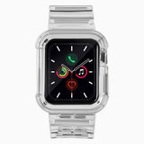 Silicone Band Strap Bracelet Case Strap Light Set for Apple Watch 40mm - Black
