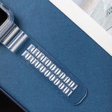 Silicone Band Strap Bracelet Case Strap Light Set for Apple Watch 38mm - Blue