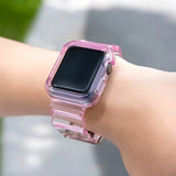 Silicone Band Strap Bracelet Case Strap Light Set for Apple Watch 38mm - Red