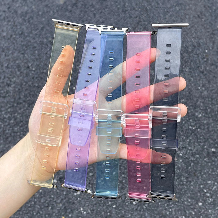 Silicone Strap Armbånd Armbånd Strap Light til Apple Watch 42 / 44 mm - sort