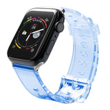 Silicone Strap Armbånd Armbånd Strap Light til Apple Watch 42 / 44 mm - Blå
