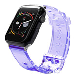 Silicone Strap Armbånd Armbånd Strap Light til Apple Watch 42 / 44 mm - Lila