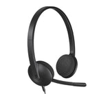 Logitech 981-000475 hovedtelefoner/headset Ledningsført Kontor/Callcenter USB Type-A Sort