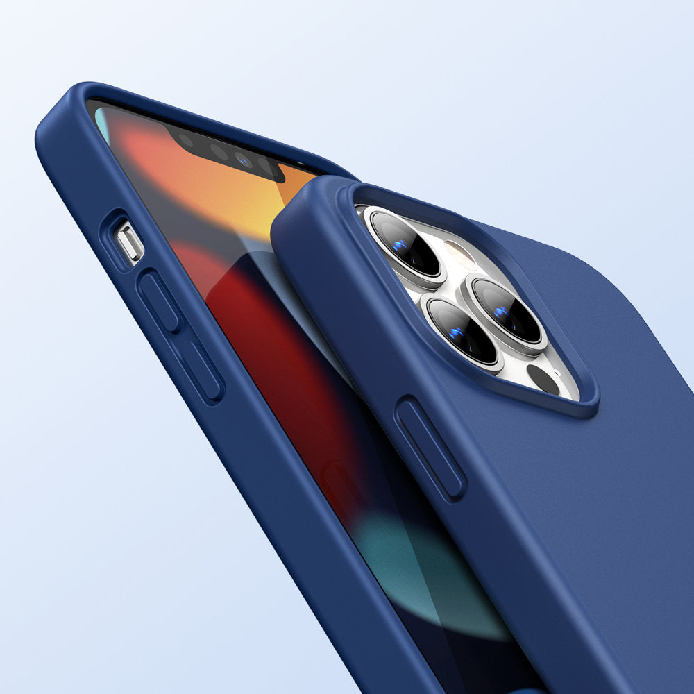 Ugreen beskyttende silikone Case gummi fleksible silikone cover til iPhone 13 Pro blå