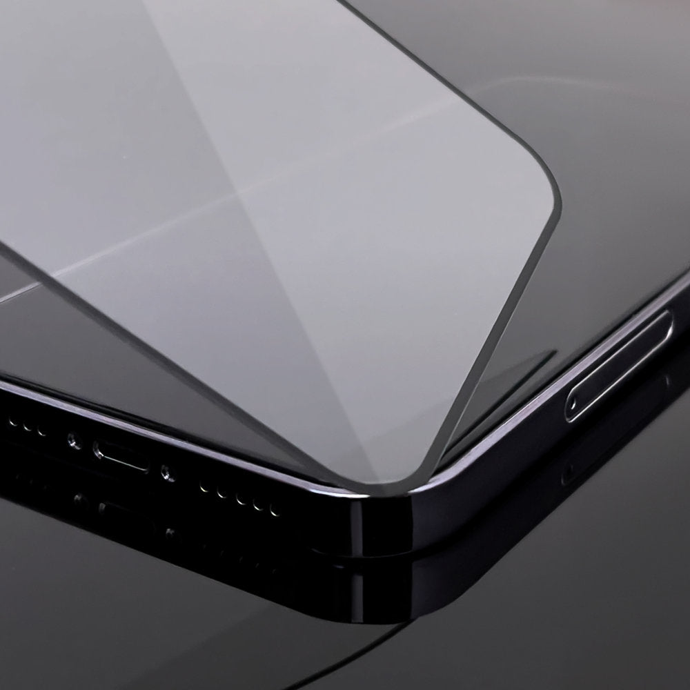 Wozinsky Set af 2x Super Durable Full Glue Tempered Glass til hele skærmen med Frame Case Friendly iPhone 16e, iPhone 14, iPhone 13 Pro / iPhone 13 Black