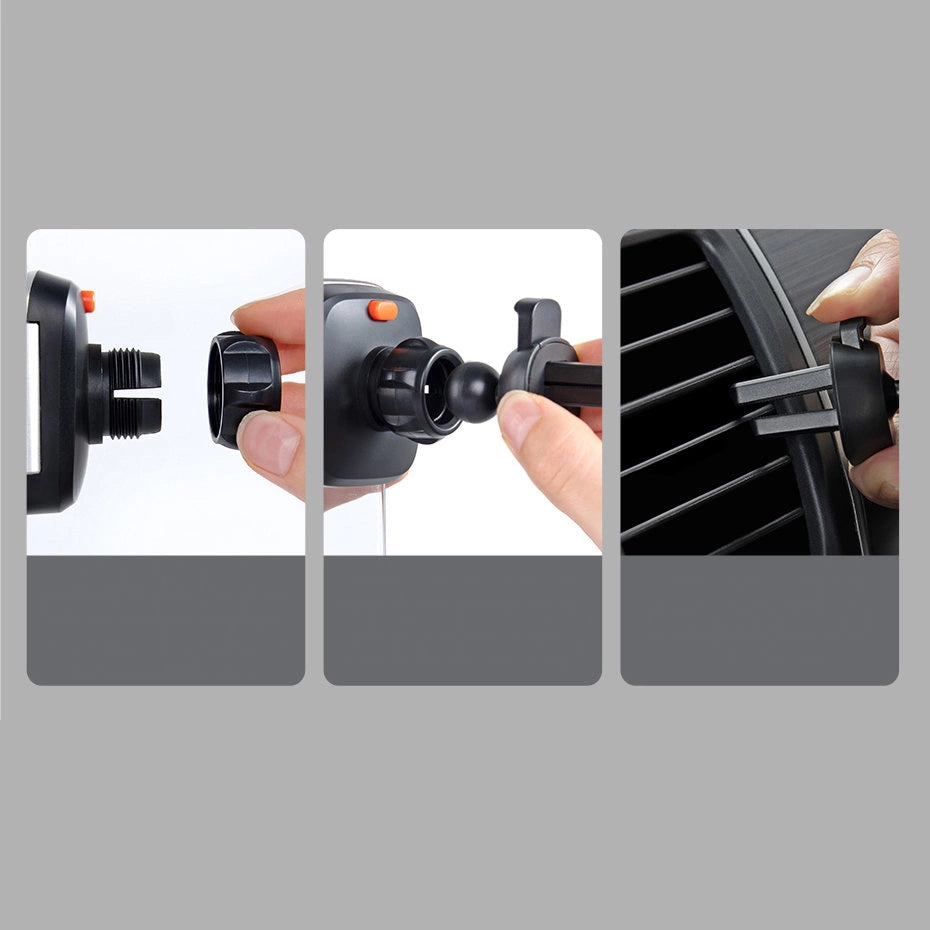 Baseus 2in1 bilholder til cockpit og ventilationsgrill sort (SUYK000001)