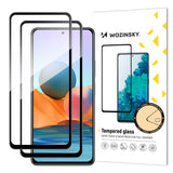 Wozinsky Full Glue Glass til Xiaomi Redmi Note 12 Pro+ / Note 12 Pro / Note 12 5G / Note 12 / Note 10 Pro - sort (2 st.)