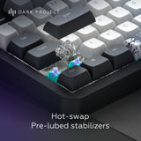 Dark Project Tamsus projektas ALU87B Bushido, G3MS Moonstone Switch, JAV tastatur Hjemme/kontor QWERTY Engelsk