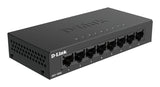 D-Link DGS-108GL Ikke administreret Gigabit Ethernet (10/100/1000) Sort