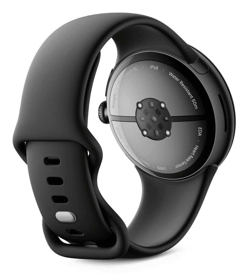 Google Pixel Watch 3 AMOLED 45 mm Digital Berøringsskærm 4G Sort Wi-Fi GPS (satellit)