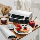 Adler AD 3073 sandwichtoaster 1400 W Sort, Sølv