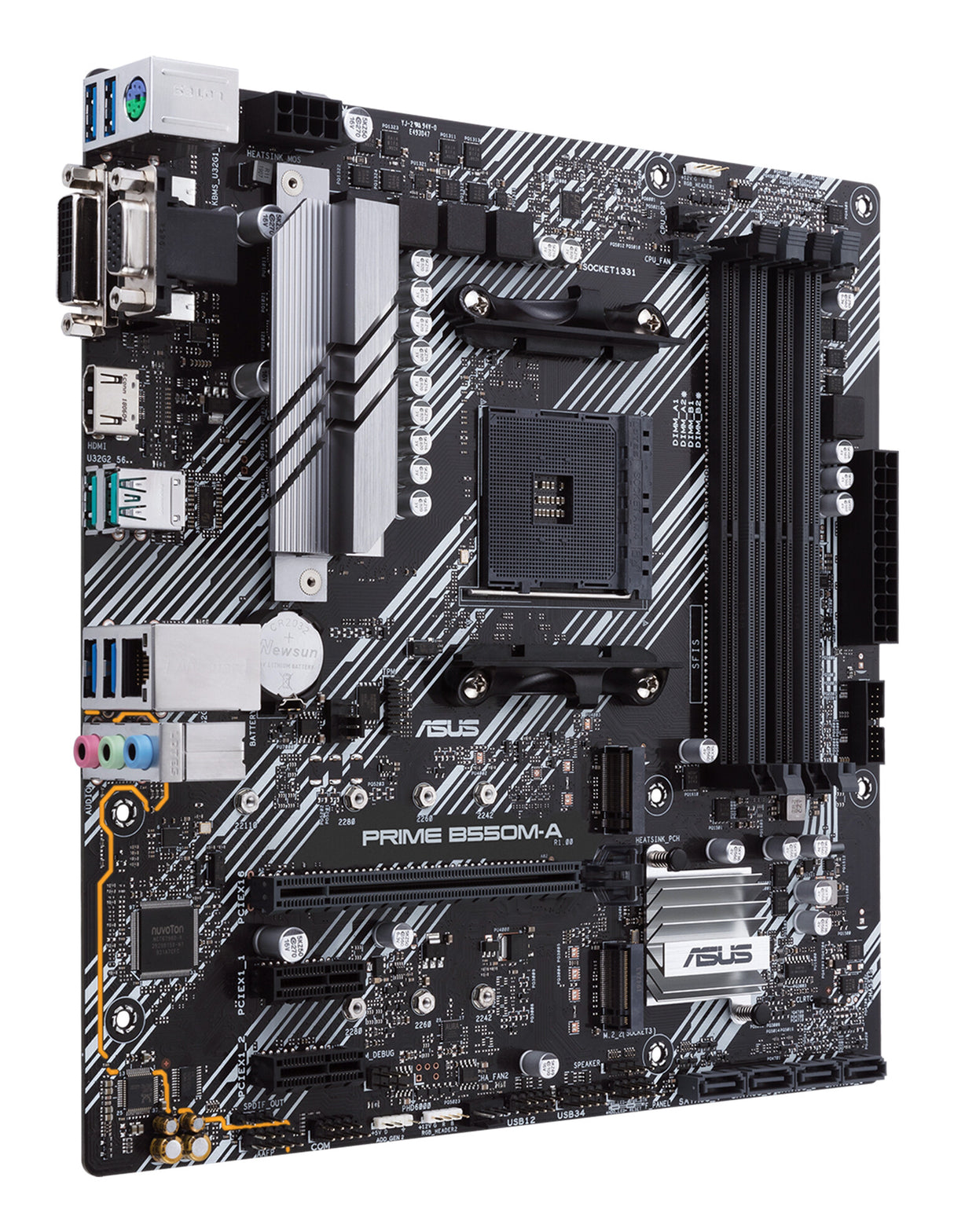 ASUS PRIME B550M-A AMD B550 Stik AM4 micro ATX