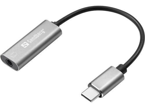 USB-C to 3.5mm Audio Adapter, Silver