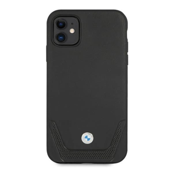 BMW Leather Perforate Case for iPhone 11 / Xr - Black